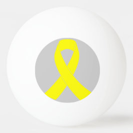 Pelota De Ping Pong Apoyo a las Fuerzas Militares - Cinta Amarilla