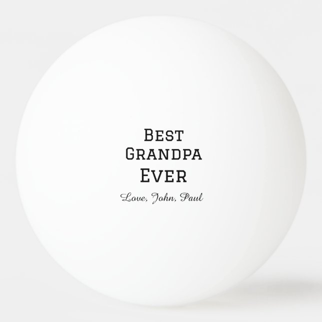 Pelota De Ping Pong Apuesto que el abuelo siempre da nombre simple (Anverso)