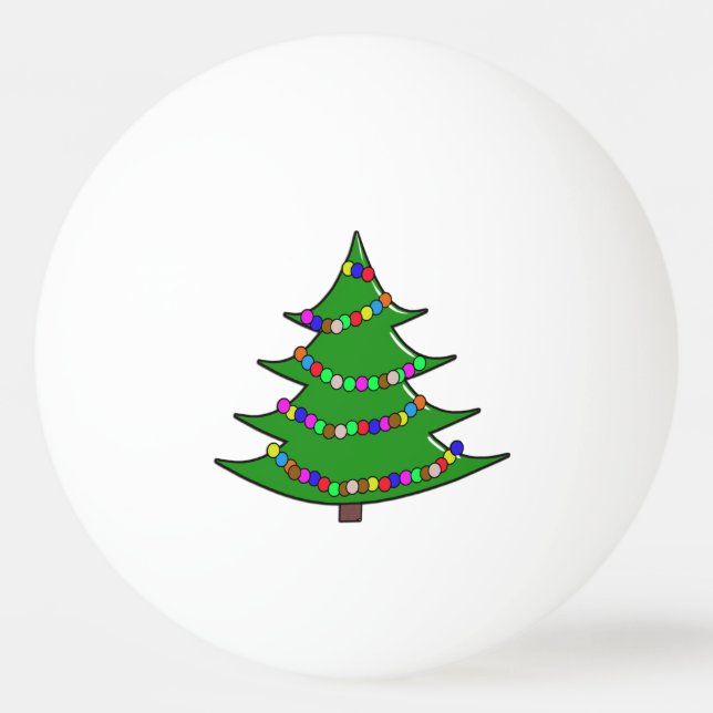 Pelota De Ping Pong Árbol de Navidad (Reverso)