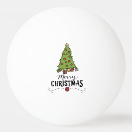 Pelota De Ping Pong Árbol de Navidad con decoración de regalos