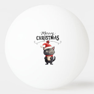Pelota De Ping Pong Árbol de Navidad para jugador que ama Gato