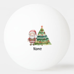 Pelota De Ping Pong Árbol de Navidad y Santa Claus para jugador