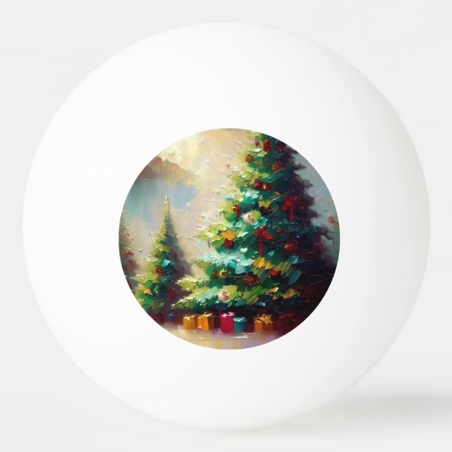 Pelota De Ping Pong Árboles de Navidad (2) (Anverso)