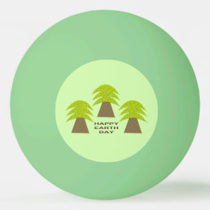 Pelota De Ping Pong Árboles del Día de la Tierra