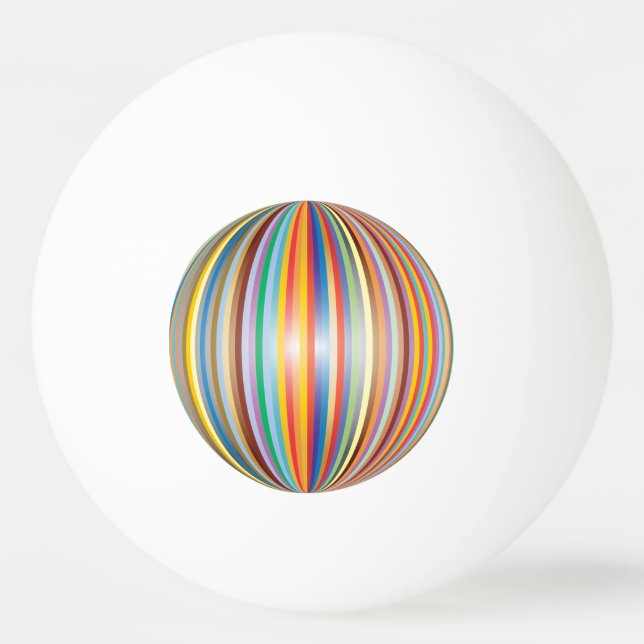 Pelota De Ping Pong Arcoiris (Anverso)