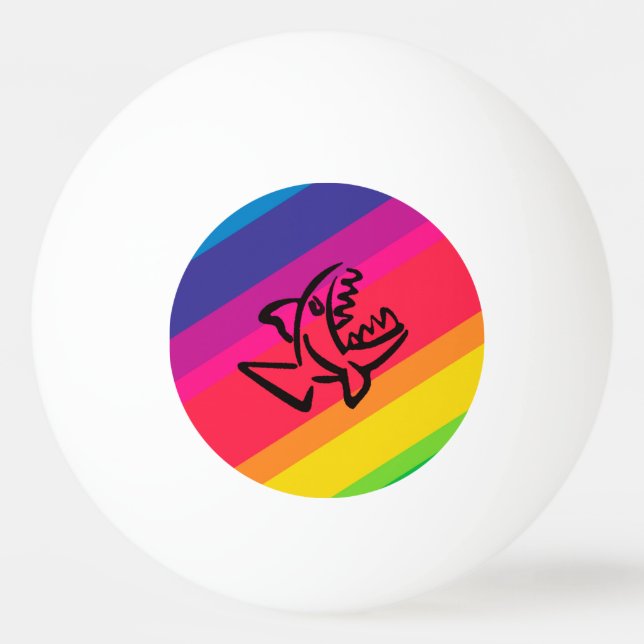 Pelota De Ping Pong Arcoiris (Anverso)