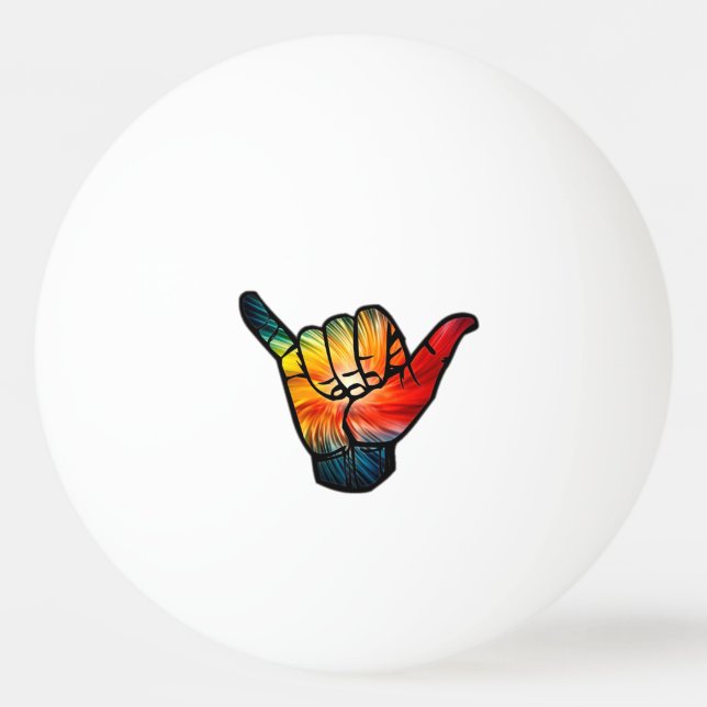 Pelota De Ping Pong Arcoiris de Shaka (Anverso)