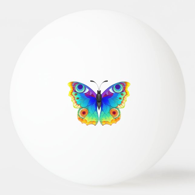 Pelota De Ping Pong Arcoiris mariposa Peacock Eye (Anverso)