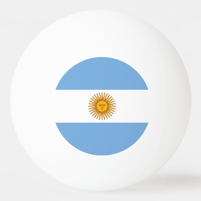 Pelota De Ping Pong Argentina (Anverso)