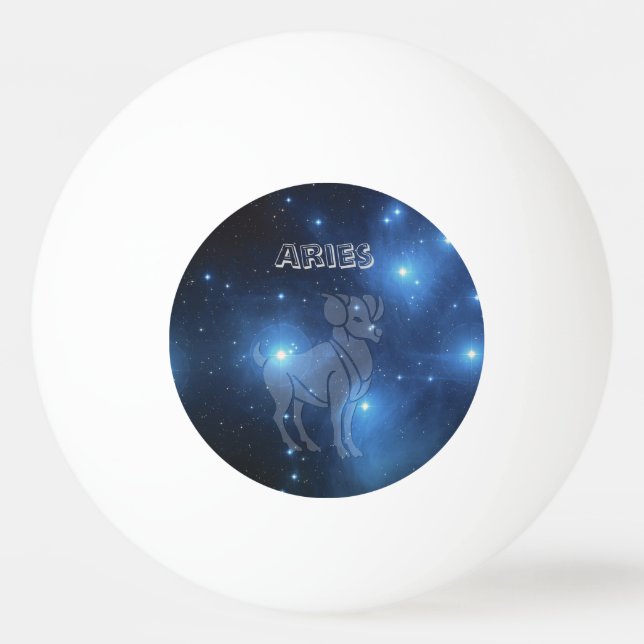 Pelota De Ping Pong Aries transparente (Anverso)
