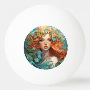 Pelota De Ping Pong Art Nouveau Aos sí Fairy