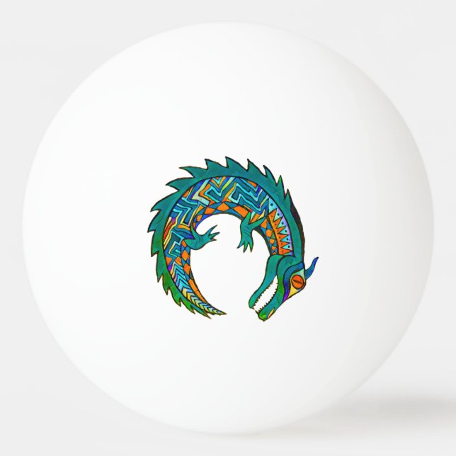 Pelota De Ping Pong Arte de ligador tribal (Anverso)