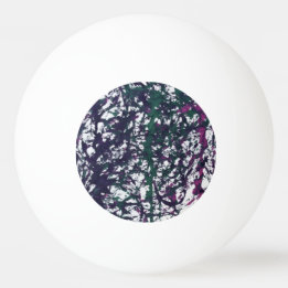 Pelota De Ping Pong Arte de Mármol Morado, Verde, Rosa
