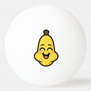 Pelota De Ping Pong Arte de personaje Kawaii de Banini Banana lindo