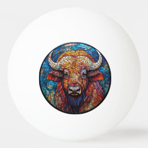 Pelota De Ping Pong Arte de vidrio teñido de Búfalo