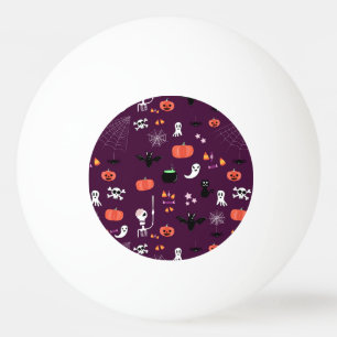 Pelota De Ping Pong Arte espeluznante y lindo de Halloween