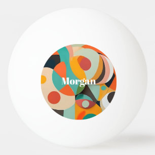 Pelota De Ping Pong Arte moderno de mediados de siglo, nombre o monogr