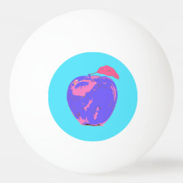 Pelota De Ping Pong Arte pop de Apple morado