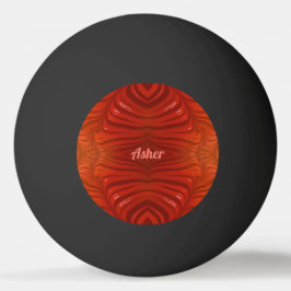 Pelota De Ping Pong ASHER ~ Naranja Tangerino rojo ~