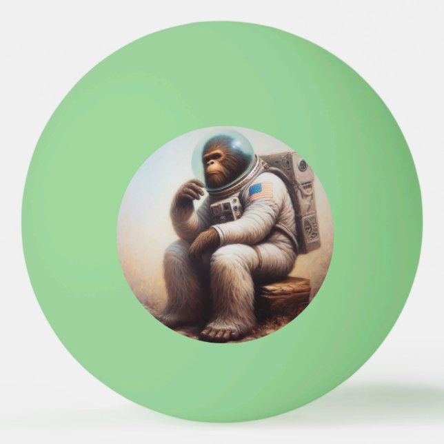 Pelota De Ping Pong Astronauta de pie grande (Anverso)