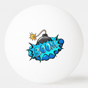 Pelota De Ping Pong ¡Auge cómico de la bomba del estilo del arte pop