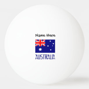 Pelota De Ping Pong Australia y Bandera de Australia Personalizados 