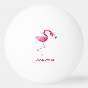 Pelota De Ping Pong Ave Flamingo Rosa Personalizado