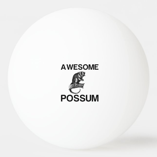 PELOTA DE PING PONG AWESOME POSSUM (Anverso)
