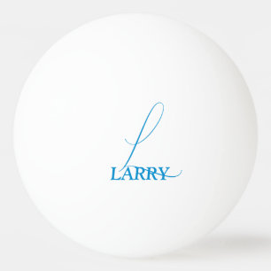 Pelota De Ping Pong Azul brillante monogramado