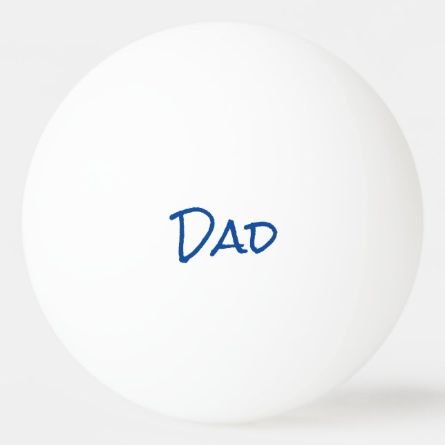 Pelota De Ping Pong Azul del Día del Padre (Anverso)