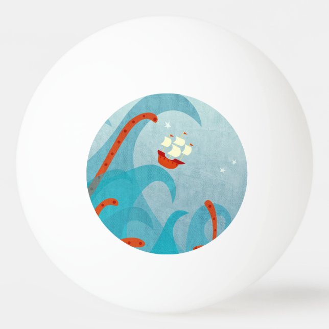 Pelota De Ping Pong Azul marino (Anverso)