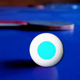 Pelota De Ping Pong Azul Neon Sólido | Clásico