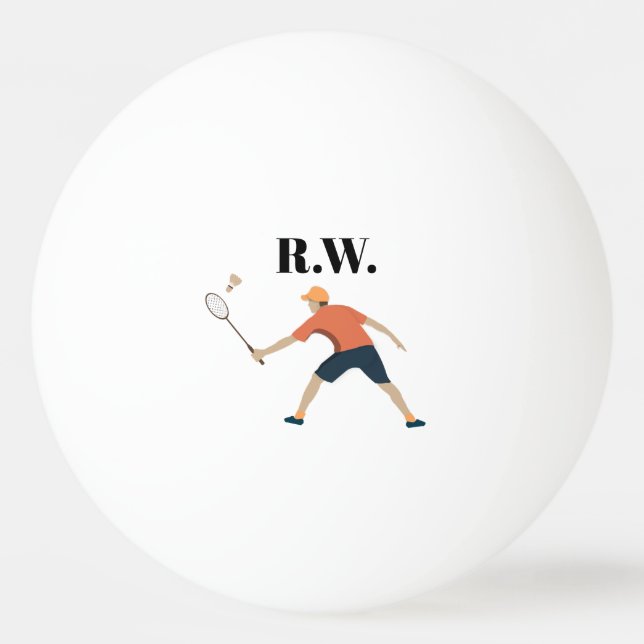 Pelota De Ping Pong Badminton (Anverso)