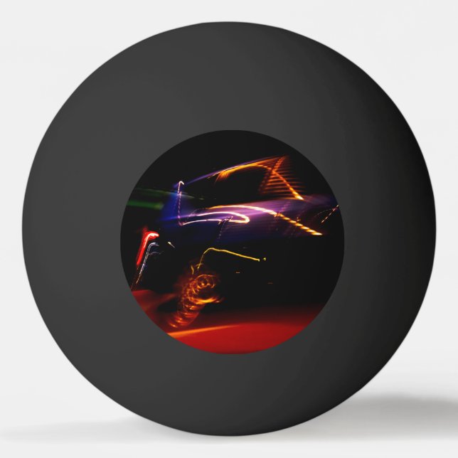 Pelota De Ping Pong baile de auto púrpura (Anverso)