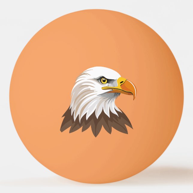 Pelota De Ping Pong Bald eagle head (Anverso)