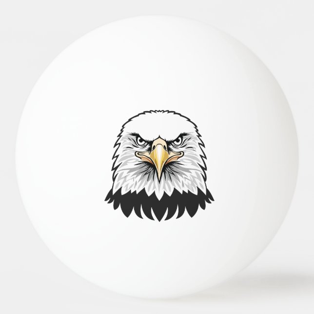 Pelota De Ping Pong Bald eagle head (Anverso)