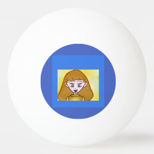 Pelota De Ping Pong Ball de Bingo Azul Anime Ping Pong