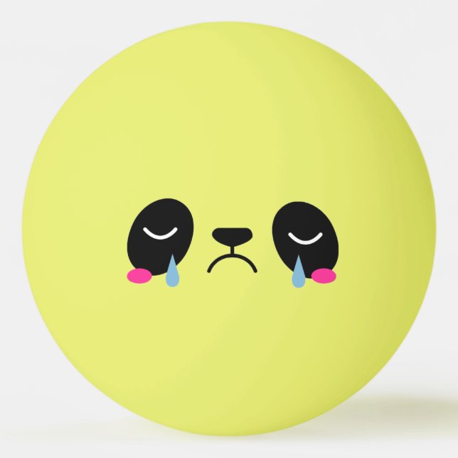 Pelota De Ping Pong Balle De Ping Pong Sad Panda (Anverso)
