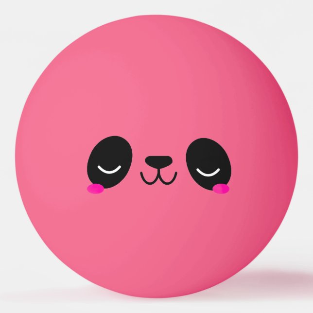 Pelota De Ping Pong Balle De Ping Pong Shy Panda (Anverso)