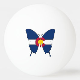 Pelota De Ping Pong Balón de ping pong con bandera de Colorado