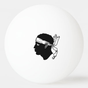 Pelota De Ping Pong Balón de ping pong con bandera de Córcega