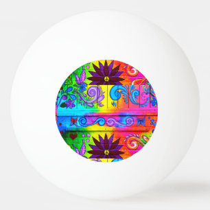 Pelota De Ping Pong Balón de ping pong estilo hippie de los años 70