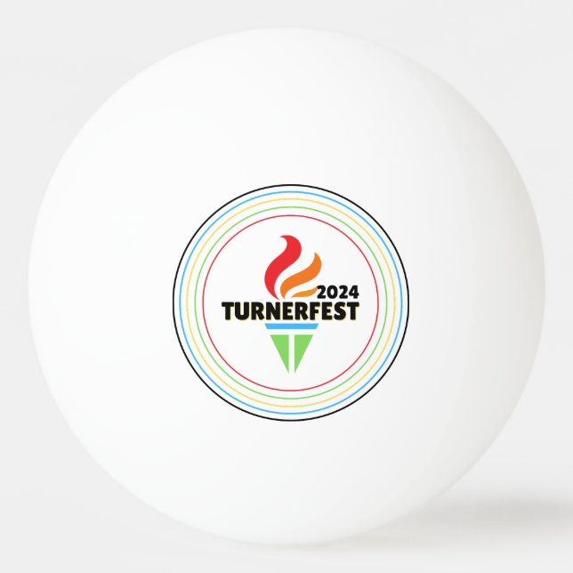 Pelota De Ping Pong Balón de ping pong TurnerFest 2024 (Anverso)