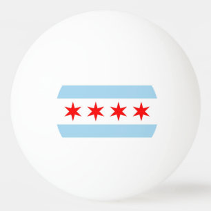 Pelota De Ping Pong Balón especial de ping pong con bandera de Chicago