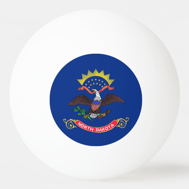 Pelota De Ping Pong Balón especial de ping pong con bandera de Dakota  (Reverso)