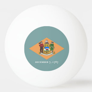 Pelota De Ping Pong Balón especial de ping pong con bandera de Delawar
