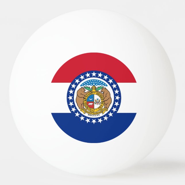 Pelota De Ping Pong Balón especial de ping pong con bandera de Misuri (Reverso)