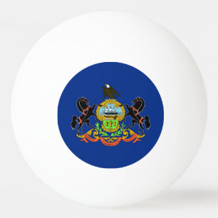 Pelota De Ping Pong Balón especial de ping pong con bandera de Pensilv