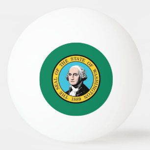 Pelota De Ping Pong Balón especial de ping pong con bandera de Washing