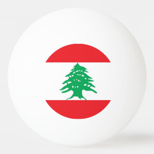Pelota De Ping Pong Balón especial de ping pong con bandera del Líbano